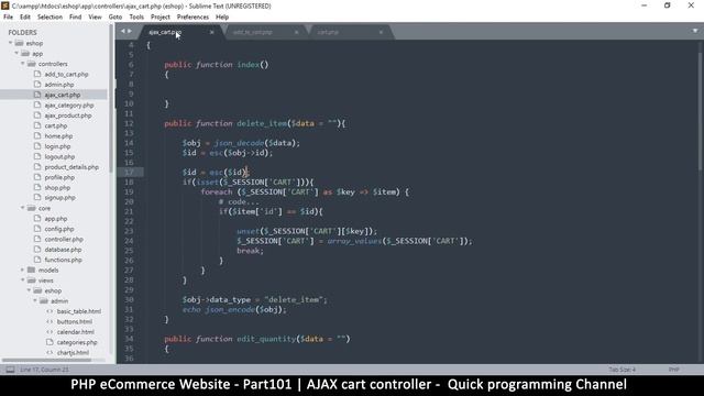 #101 PHP Ecommerce website development | AJAX cart controller | MVC OOP - Quick programming смотреть онлайн