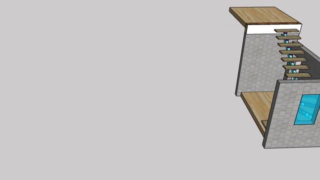 Эскиз лестницы на центральном косоуре. смотреть онлайн