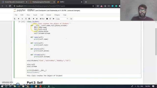 OOPs for Beginners #3 - What is Constructor or init function in Python смотреть онлайн