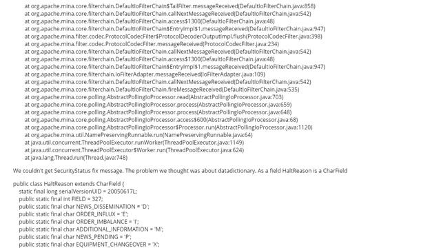 QuickFIX/J: Type 'quickfix/field/HaltReason' is not assignable to 'quickfix/IntF (1 answer) смотреть онлайн