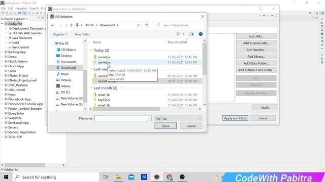 How to Add Jar File In Eclipse || 3 ways Add External jar file in Eclipse | Add jar file in Netbean смотреть онлайн