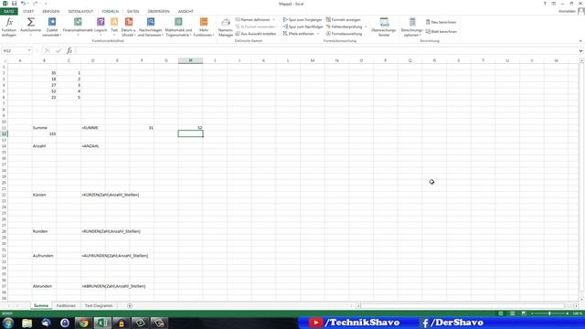 Excel lernen #07 ✅ Summenfunktionen (Funktionen Teil 1/2) смотреть онлайн