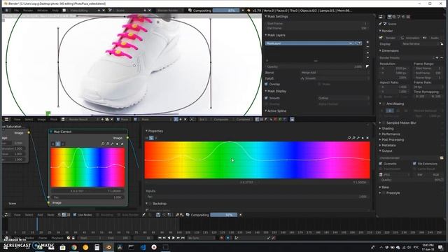 ШАГ 9 - Тонкая настройка цветового тона вращающегося фото-360 объекта смотреть онлайн