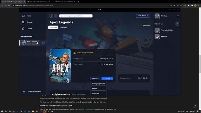 APEX LEGENDS ENGINE ERROR FIX (NEW) | How to Fix Apex Legends FS_CheckAsyncRequest Returned Error? смотреть онлайн