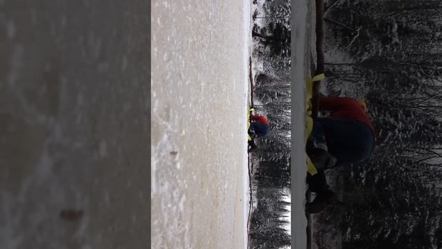 Man save deer from icy River 'Miss Ice River' смотреть онлайн