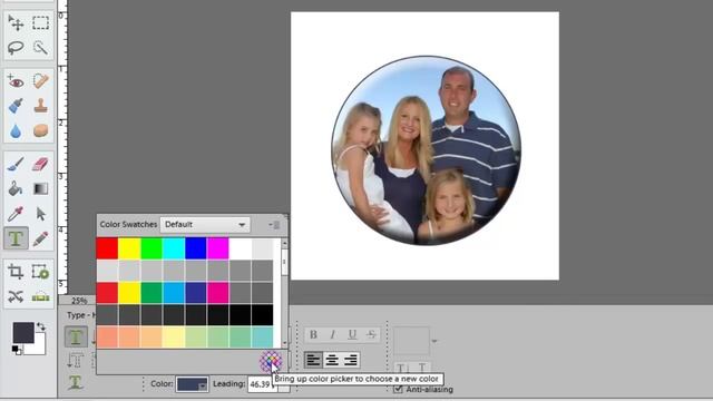 Text on a Circle in Photoshop Elements 12 смотреть онлайн