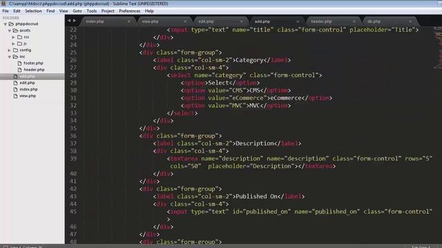 How to add a post or record into MySQL database using PHP PDO Part-7 смотреть онлайн