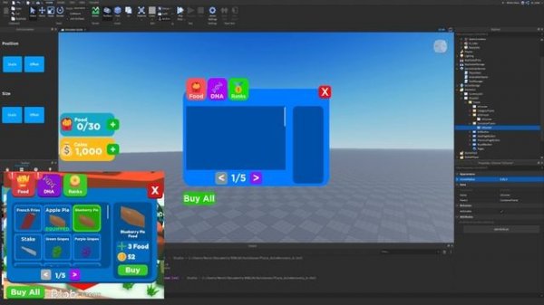 Creating the Shop GUI! Roblox Studio Simulator Guide Episode 4