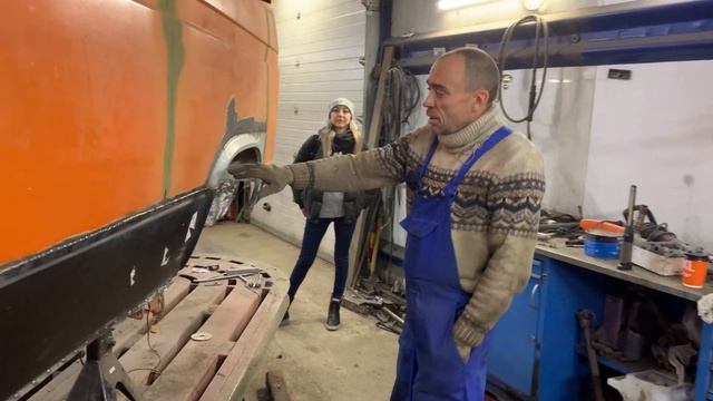 Восстанавливаем vw t3 кузовные работы, моторный отсек, замена пола. Как выставлял зазоры двери ч.5 смотреть онлайн