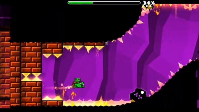 Прохождение Geometry dash Meltdown! смотреть онлайн