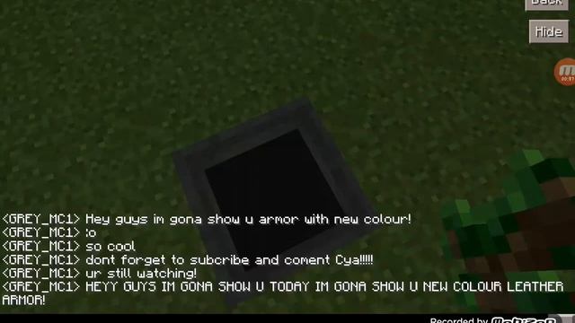 Minecraft Making Black Leather Armor +Recipe! смотреть онлайн