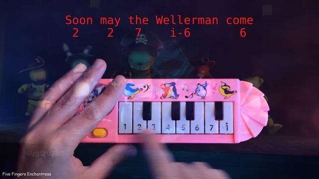 FNAF Looking for a pirate treasure / Wellerman Dance (how to play on a 1$ piano) смотреть онлайн