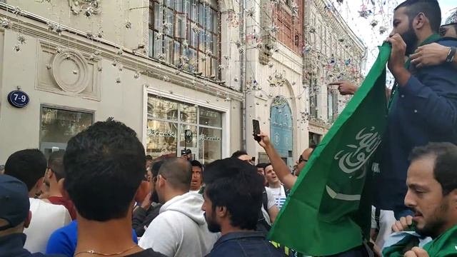 FIFA world cup 2018 RUSSIA Москва болельщики Саудовской Аравии на ул.Никольской смотреть онлайн