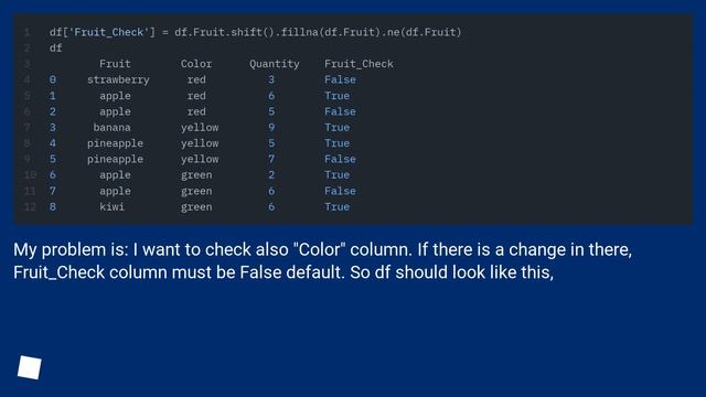 Pandas comparing rows with a condition смотреть онлайн