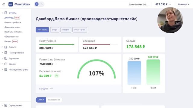 ОБЗОР НА ДАШБОРД ФИНТАБЛО | Главные показатели для владельцев бизнеса смотреть онлайн