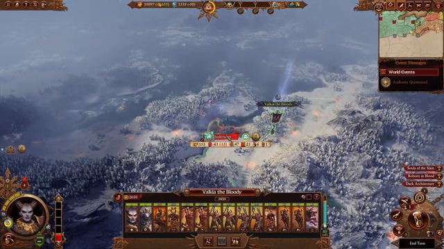 Total War: Warhammer 3 - Valkia the Bloody - Champions of Chaos - Part 1 (No Commentary) смотреть онлайн
