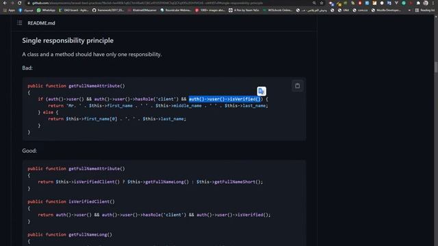 Laravel Best Practices 2021 - # 02 - Single responsibility principle - In Arabic смотреть онлайн