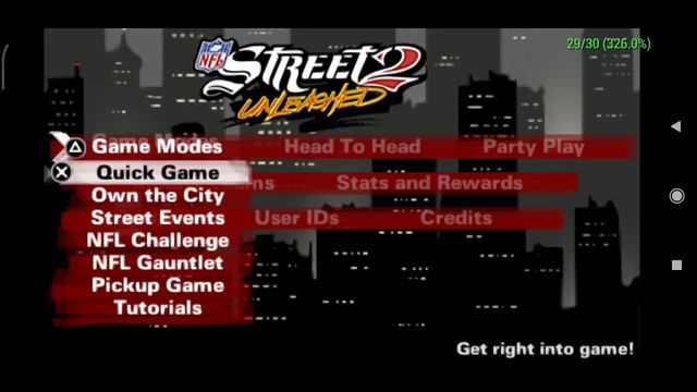 [PPSSPP Android] NFL Street 2: Unleashed PSP emulation test смотреть онлайн