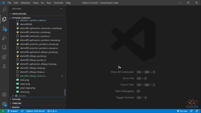 Python Curso V2: 561 1/2 Dibujar Diferentes Tipos de Líneas en una Interfaz Gráfica usando el Mouse смотреть онлайн