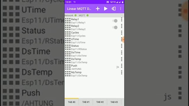 MQTT Dashboard для управления и телеметрии смотреть онлайн