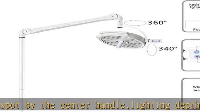 EustomA 36 * 3W LED Shadowless Lamp Surgical Operatory Exam Light Floor Type Mobile Lamp KD-2036L-3 смотреть онлайн