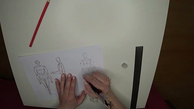 Рисуем, практика, фэшн модель, лицо, тело. Профессия дизайнер одежды. Урок #8 смотреть онлайн