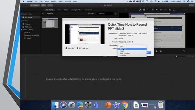 Using iMovie to Convert .MOV to MP4 смотреть онлайн