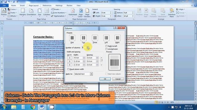 Page Setup In Word in Hindi – Page Layout Tab | सीखे पेज सेटअप करना Ms-Word में हिंदी में смотреть онлайн