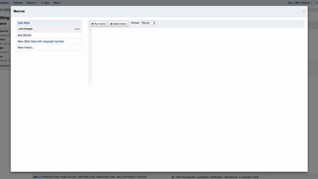 Setting Up MACROS in the Advanced Editor in Koha смотреть онлайн