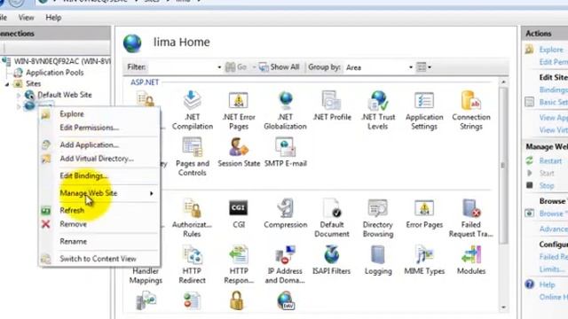 Настройка IIS для ASP.NET смотреть онлайн