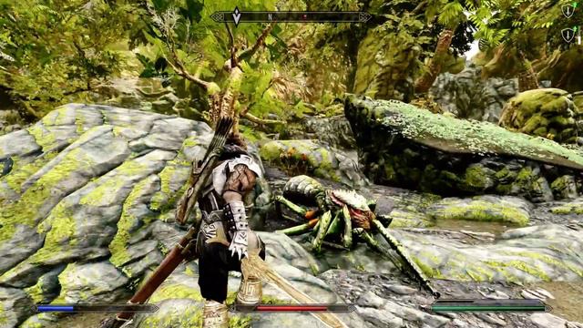 Skyrim 1h Mofu's One Handed Forward Power Attack MOD + Moonpath To Elsywyr MOD Sse
