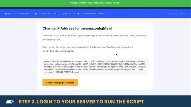 How To Setup Static IP Address In Amazon Lightsail - RunCloud смотреть онлайн