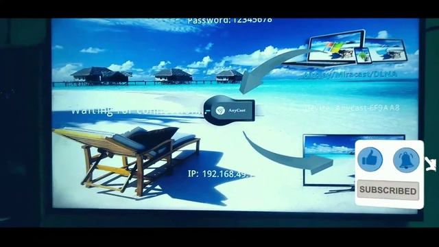 How to use AnyCast M9 to Connect to TV | Wireless Mirroring Tv смотреть онлайн