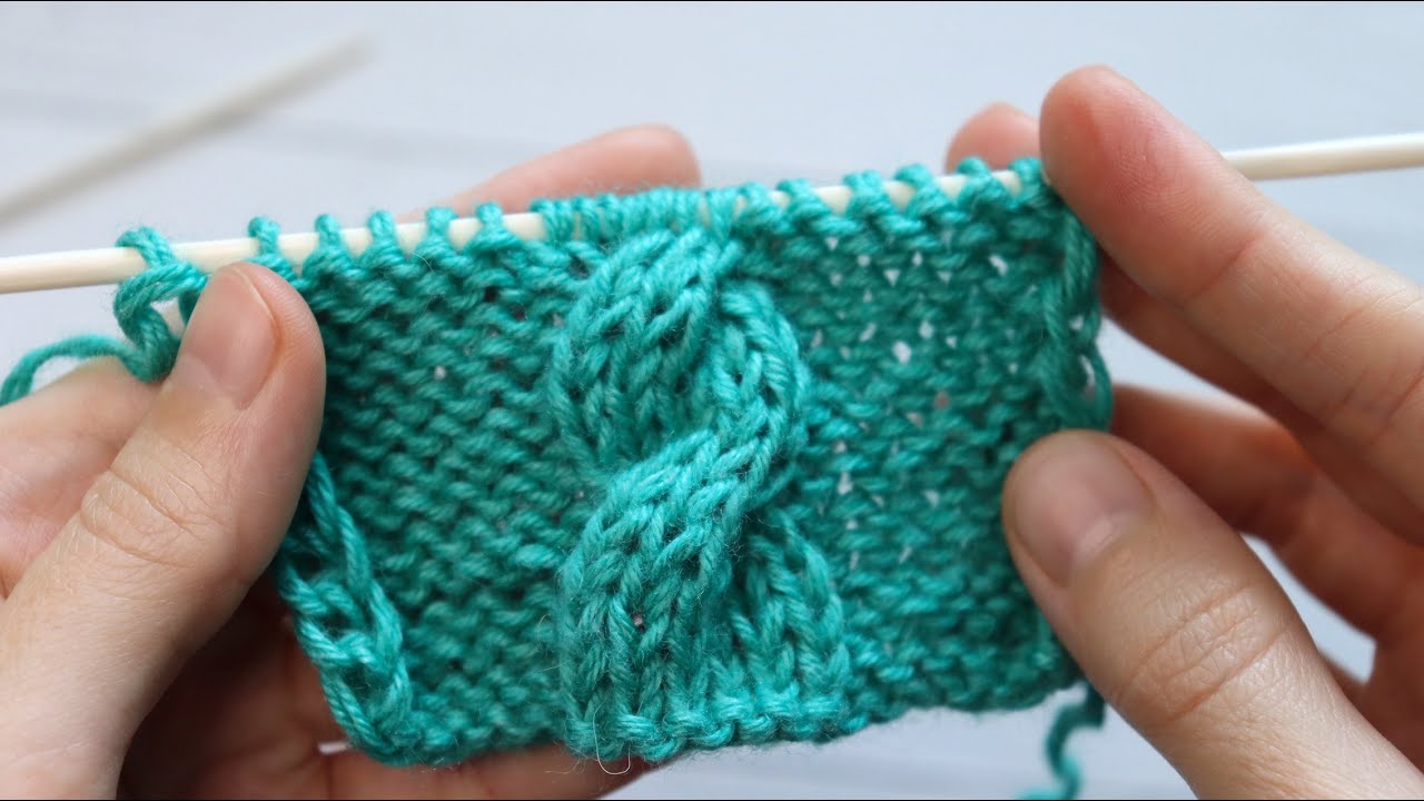 КОСА спицами. Как вязать смотреть онлайн