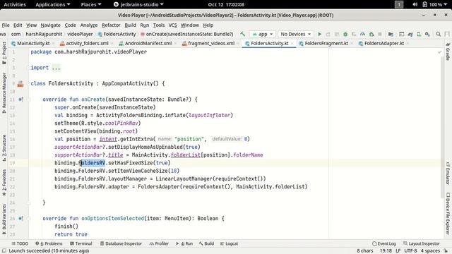 20.FoldersActivity UI Design | Android XML | Hindi смотреть онлайн
