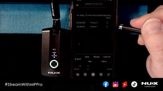 Using JamTracks With The NUX MP-3 Mighty Plug Pro