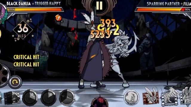 Skullgirls Mobile - Black Dahlia(Trigger Happy) Combo смотреть онлайн