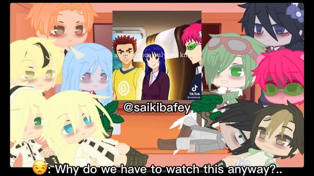 Anime Characters React To Each Other||4/10||Kusuo Saiki||Old Thumbnail|| Discontinued