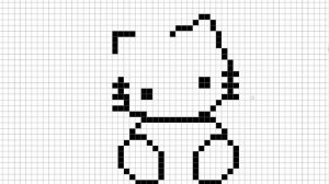 Как Нарисовать Хелло Китти По Клеточкам | Hello Kitty | #pixelart