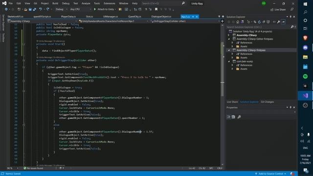 Let's Make an RPG Game in Unity! - Part 15: Finishing our first quest! (unity3d rpg tutorial) смотреть онлайн