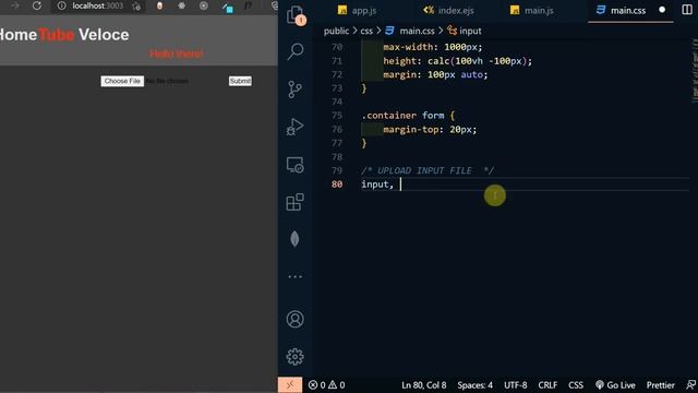 Nodejs, Ejs, Javascript HomeTube video upload-download Part 2. смотреть онлайн