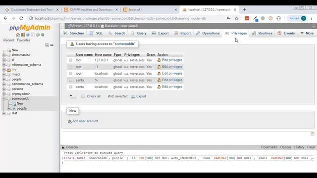 How to use XAMPP, phpMyAdmin, and PDO to create and connect to a database смотреть онлайн