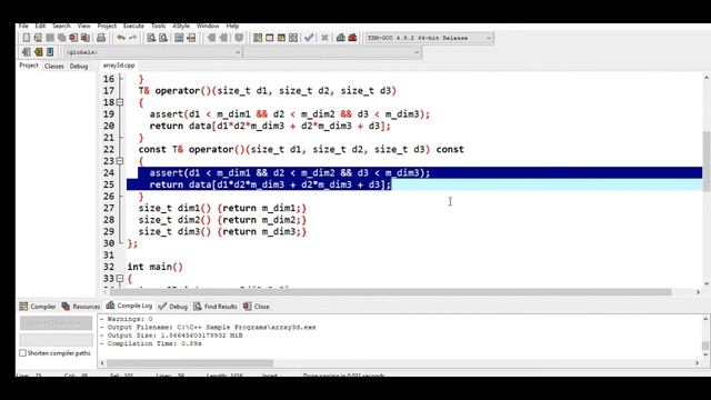 Three Dimensional Arrays in C++ смотреть онлайн