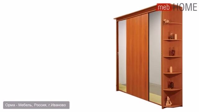 Шкаф-купе 4х дверный с 2 зеркальными дверями смотреть онлайн