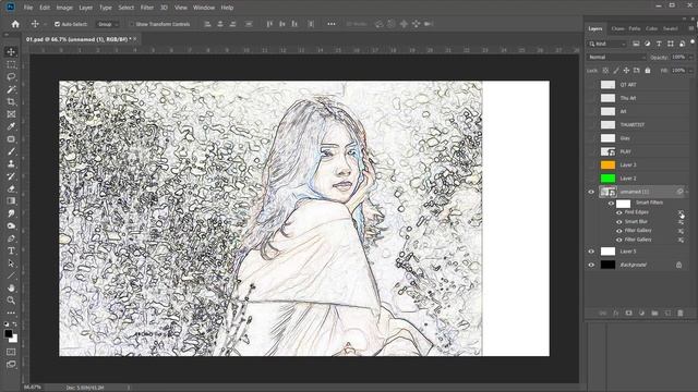 #277  Tutorial on how to edit artwork | How To Remove to Green Background In Photoshop | Arthu Tech