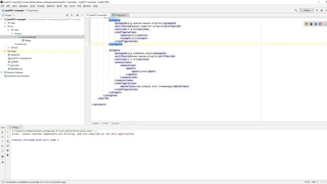 JavaFX 11+ Maven Tutorial смотреть онлайн
