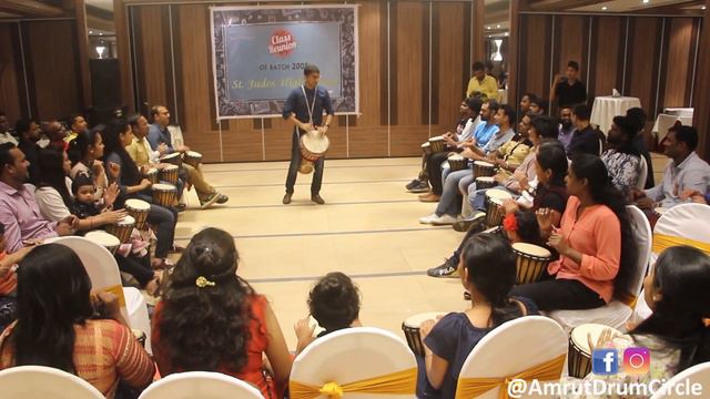 Drum Circle by Amrut Bhat - ReUnion Party Drum Jamm смотреть онлайн