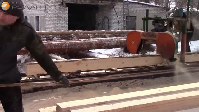 Ленточная пилорама Алтай-3 700 смотреть онлайн