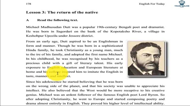 English For Today || Class ix & x|| Unit 12 Le- 3||The Return of the Native|| Trust Online School смотреть онлайн