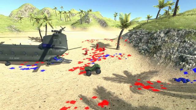 Ravenfield Chinook dropship landings! смотреть онлайн